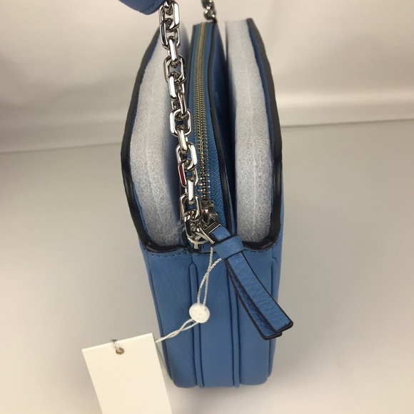 Tory Burch Ivy Blue Leather Cross Body Bag 29741 - Picture 5 of 8